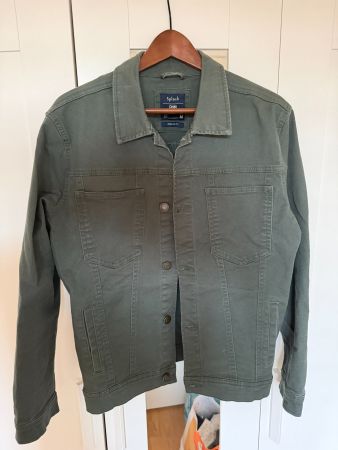 Superbe veste style jeans stretch verte homme M