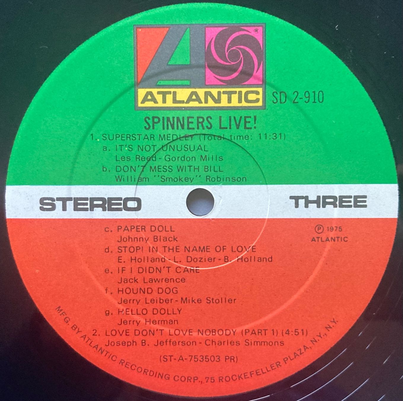 Schallplatten: SPINNERS - SPINNERS LIVE! – Gebraucht aus Poliez-Pittet von Newtown-Records 5