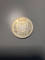 Schweizer 5 Franken Münze 1954 B Silber guter Zustand