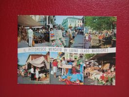 AK Italien Luino Lago Maggiore Mercato Markt mehrbildrig