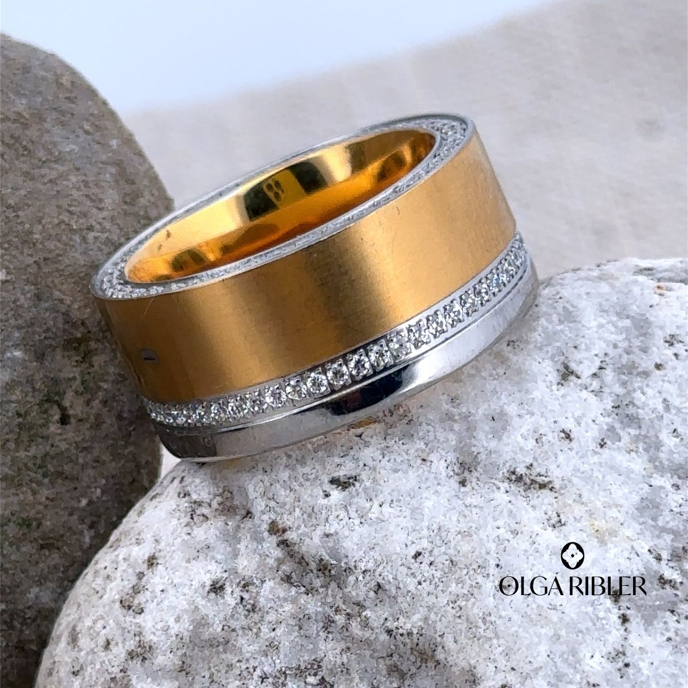 Olga Ribler Ringe: Edelstahl Statement Ring Ringgrösse 58 – Neu (gemäss Beschreibung) aus Luzern von Schmuckoutlet 3