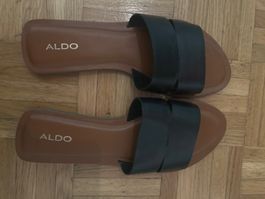 ALDO Sommerschuhe / Pantoletten, schwarz, Grösse 38