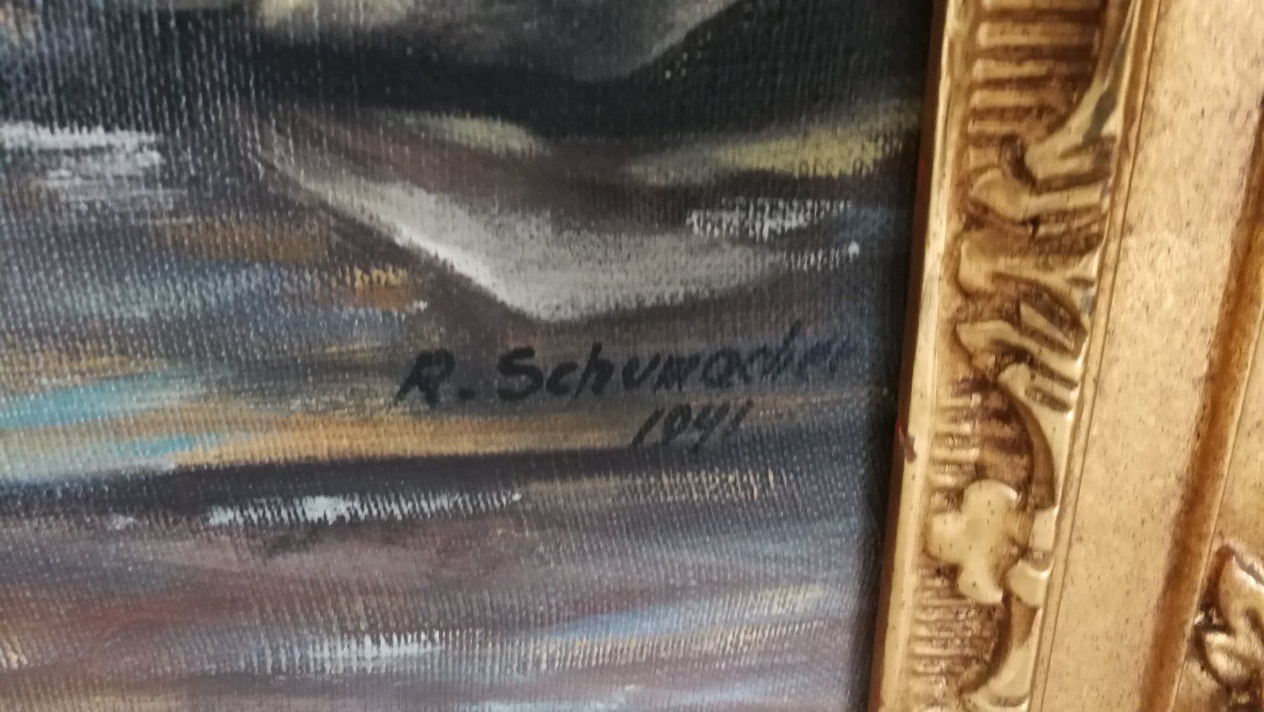 Gemälde: Matterhorn - Gemälde Schuhmacher 1941 – Gebraucht aus Bibern von lena-2005 2