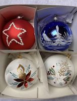 Grosse Weihnachtskugeln 4er Set