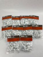 10x Pack Nagelbriden weiss, 11-15mm, Neu, für Innen & Aussen