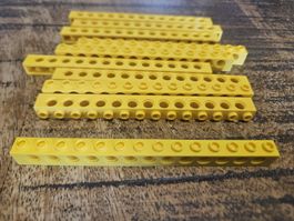 lego 32018 lot de 10 pièces Yellow Technic, Brick 1 x 14