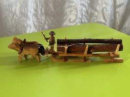 Vierspänner&Holzschlitten Erzgebirgefigur