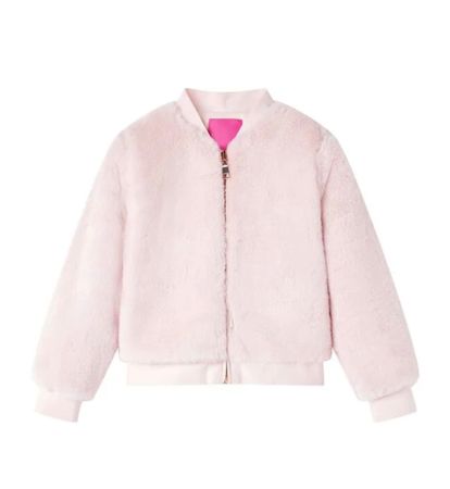 Rosa Kunstfell Jacke, Gr. 128, Top Zustand (Neu) Nr.100