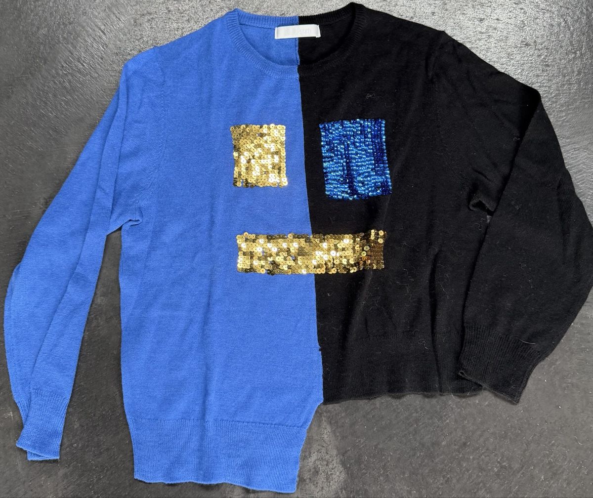 Maglioni & Felpe: Peter Jensen Pullover, Grösse L, Wolle, Blau/Schwarz, Neu! – Nuovo (secondo la descrizione) da Chur venduto da simhofstr