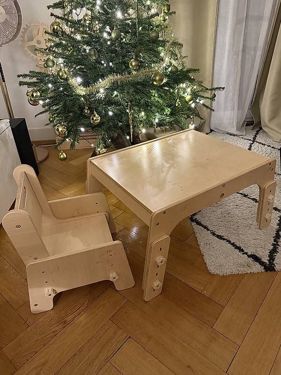 Set di tavolo e panche: Montessori 2 x Chairs & 1 Table evolutive – Nuovo e nell'imballaggio originale da Lausanne venduto da anna_lausanne 2