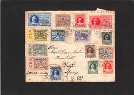 Vatikan GS Kompl.Satz Nr.1-15 ,gel. 6.5.1930 nach Zug