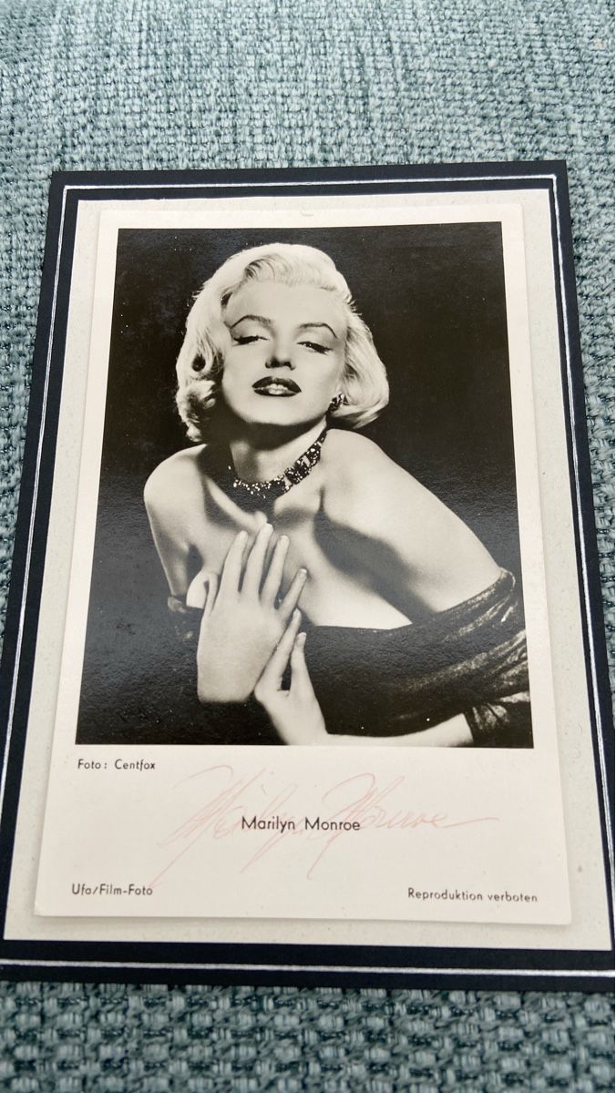 Autografi: Marilyn Monroe Autogrammkarte – Usato da Henggart venduto da cdl_zh5b
