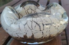 Vintage Schwerer Glas Aschenbecher – Mid Century Design