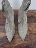 Wildleder Stiefeletten, hellgrau, Gr. 39 - Herbst Must-Have!