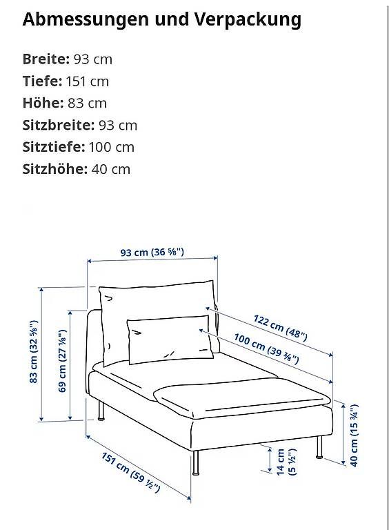 Divani: SÖDERHAMN Recamiere, beige – Usato da Sarnen venduto da k_d_j8gq 3
