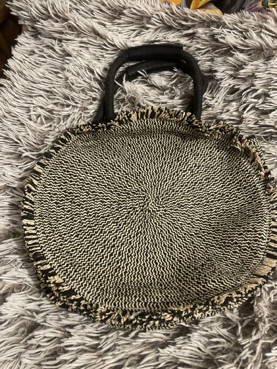 Zara Borse: Sac rond en paille Zara Basic Collection, style bohème – Usato da Brügg BE venduto da mar_lwt8