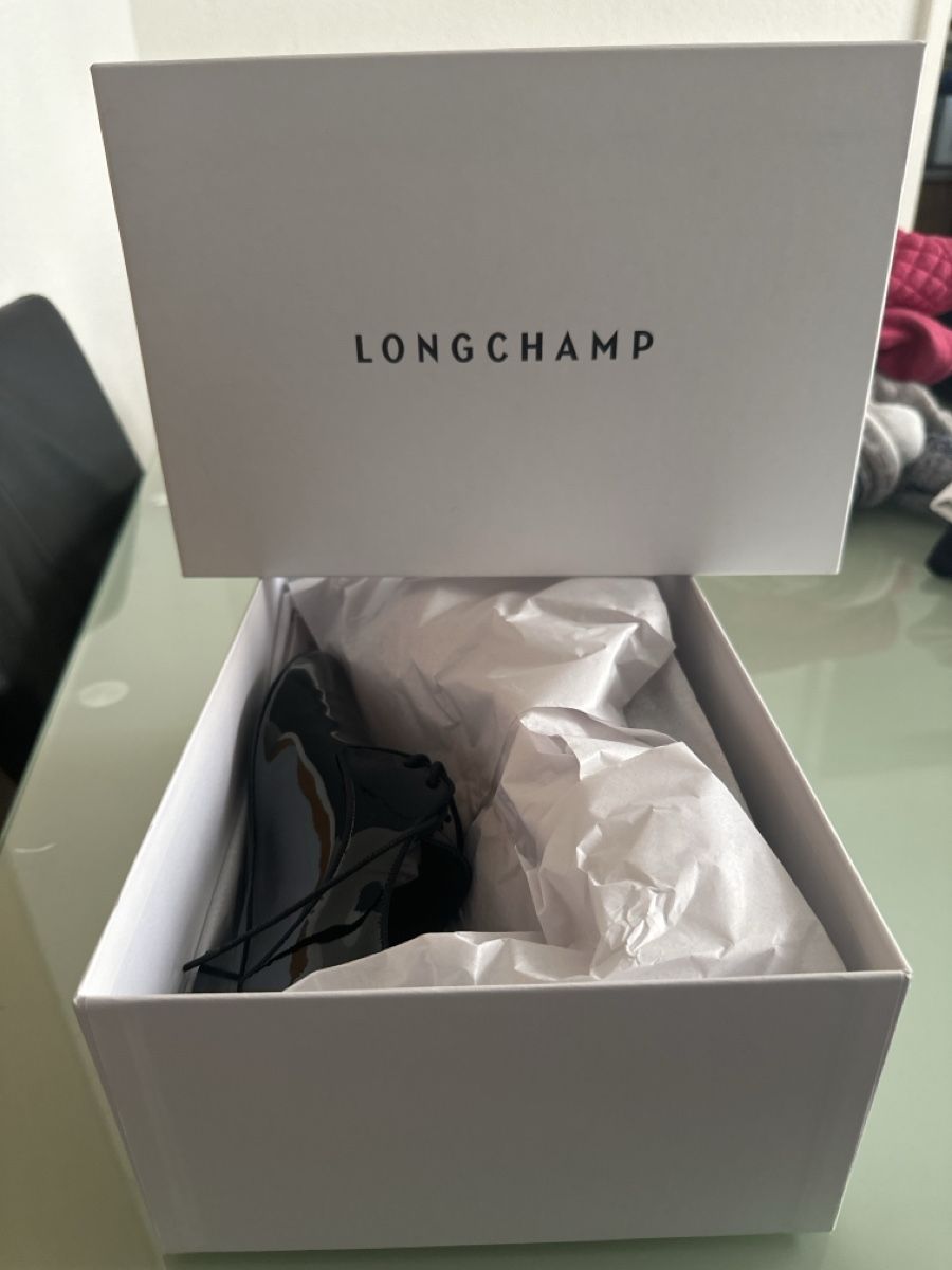 Longchamp Scarpe da donna: Longchamp Derbies Lackschuhe Schwarz, Gr. 36 - ovp – Nuovo e nell'imballaggio originale da Reinach BL venduto da wen_7bl7