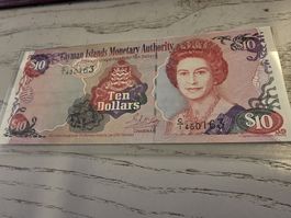 Cayman Islands 10 Dollars Noten 2001 Serie 