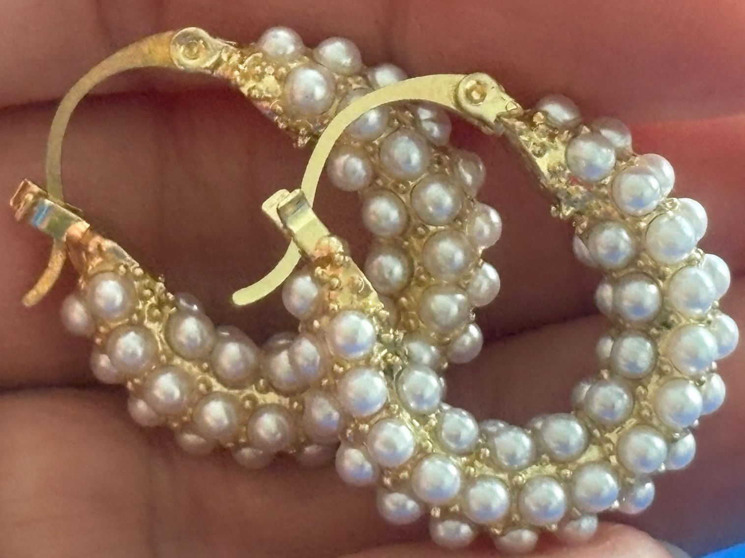 Orecchini pendenti & Orecchini a lobo: Luxus Elegante Ohrstecker  Kunstperlen Farbe: Gold – Nuovo (secondo la descrizione) da Biel-Bienne venduto da Roserosse13 2