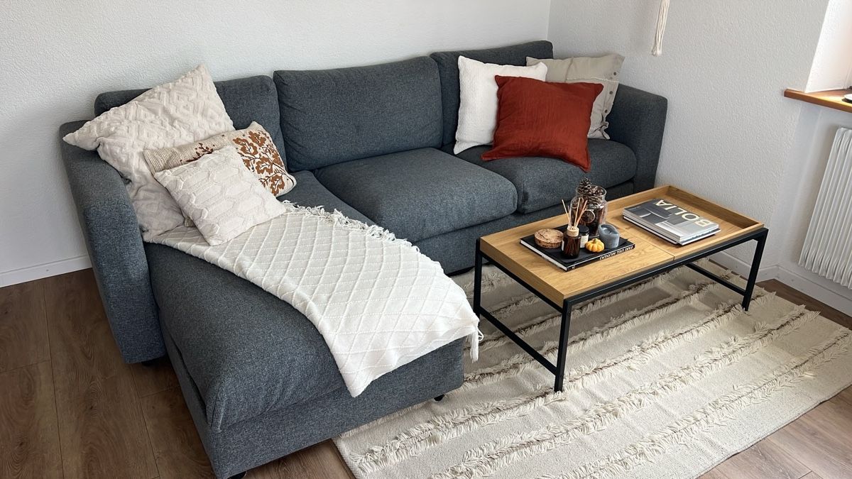 Ikea Sofas: IKEA Ecksofa mit Ottomane und Stauraum – Grau – Gebraucht aus St. Gallen von bor_l2tb