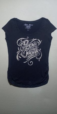 Neues Pepe Jeans T-Shirt Top mit coolem Print XS S