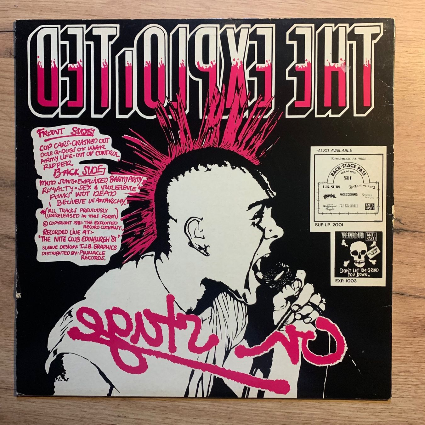 Vinyles: THE EXPLOITED - ON STAGE...OG UK 1981...EX/VG+ – D'occasion à Gals par Diskopatshop 1