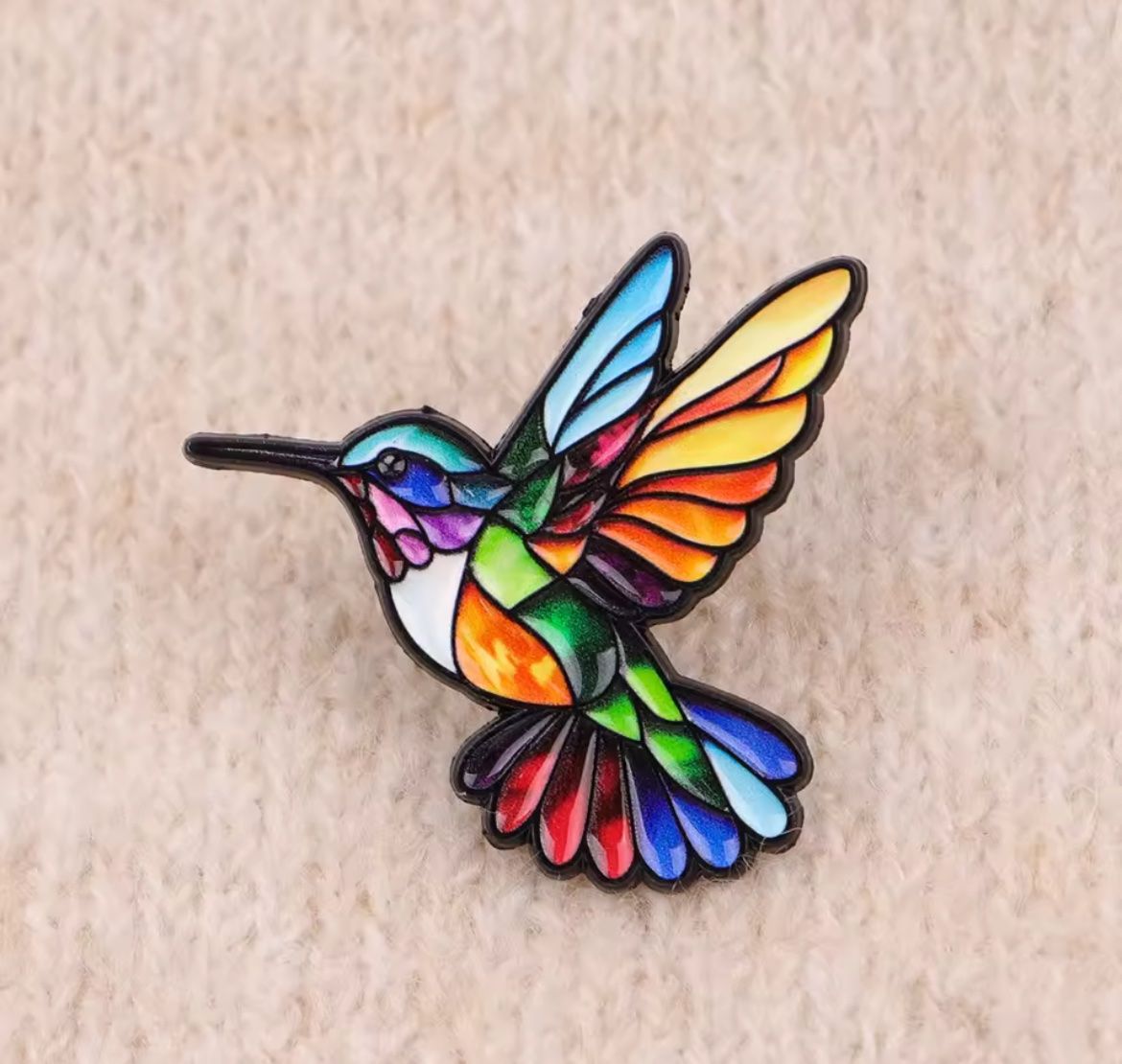 Spille & Fermagli: Bunte Kolibri Brosche – Nuovo e nell'imballaggio originale da Gams venduto da Mariawicca 1
