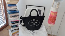Shopper Prada Tasche neu modell Canapa in Schwarz