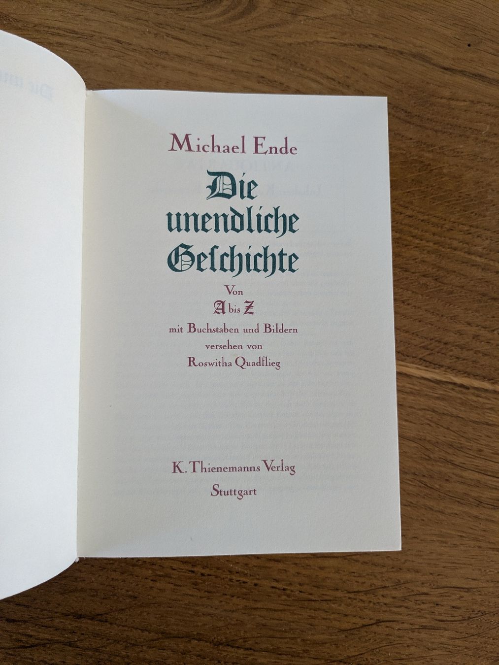Bücher: Michael Ende: Die unendliche Geschichte  – Gebraucht aus Wohlen AG von merkur0300 5