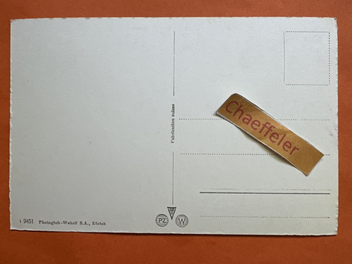 Cartes postales: Vevey, Hotel Comte. Mit Oldtimer  – D'occasion à Zürich par Chaeffeler 1