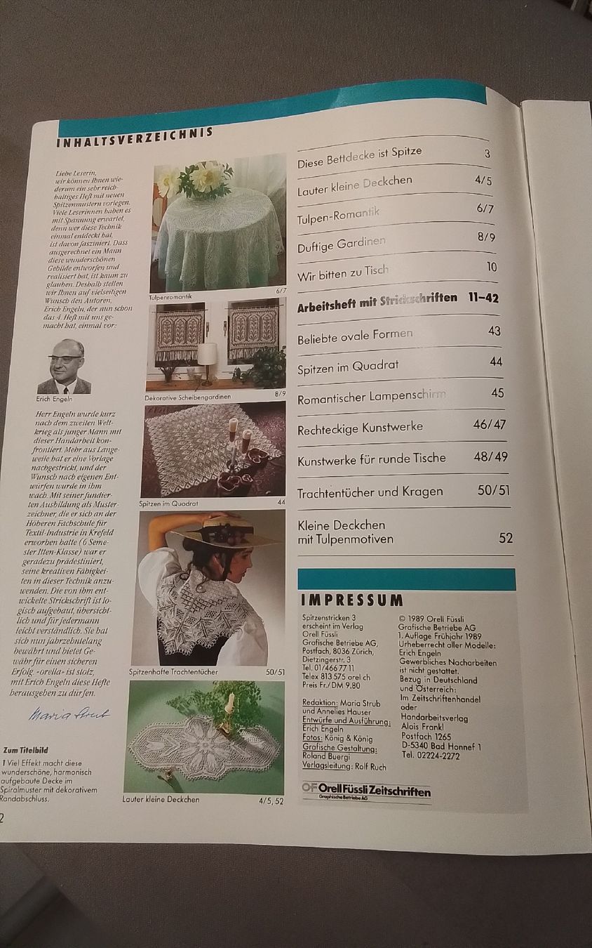 Riviste & Magazine: Spitzen stricken Orella Spezial, 1989 – Usato da Würenlingen venduto da puntala 1