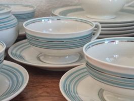 Tasses, sous-tasse, assiettes porcelaine Langenthal 35 C16