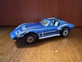 Matchbox Chevrolet Corvette 1979 blau guter Zustand