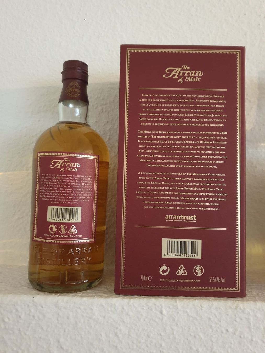 Arran Bevande alcoliche: Arran Millennium Casks 1 von 7800 – Nuovo e nell'imballaggio originale da Langnau am Albis venduto da jer_pm72 1