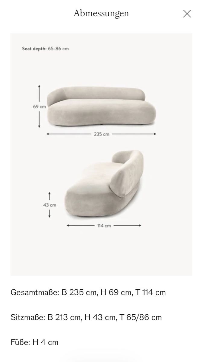 Westwing Sofas: Sofa Alba Westwing – D'occasion à Schaffhausen par jan_vk9c 1
