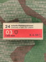 Munitionsschachtel 7.65 mm Pistolenpatrone 03, leer