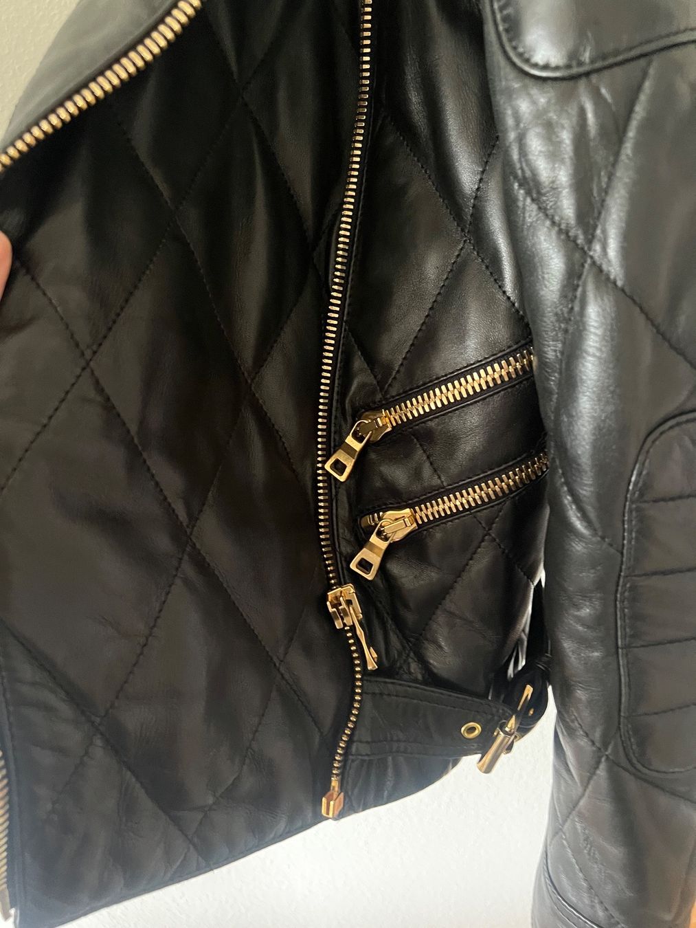 Giacche: Veste en cuir Balmain – Usato da Lutry venduto da roxypoxy 4