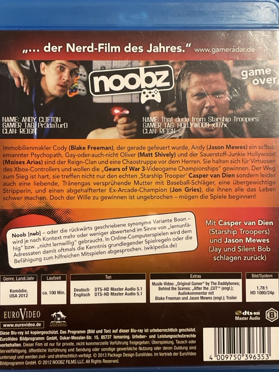 Tutti i DVDs: Noobz - Game Over (2012) – Nuovo (secondo la descrizione) da Waldenburg venduto da Gonzo8 1