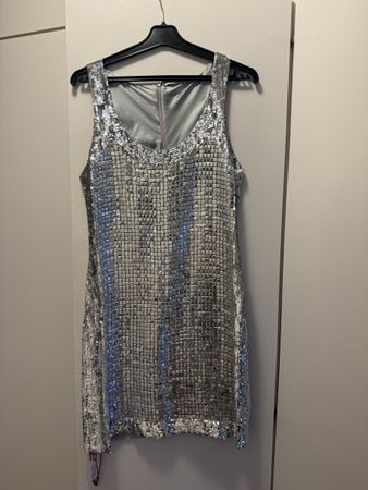 Paillettenkleid silbrig Blue Marine ORIGINAL