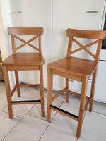 2 x Barstuhl Massivholz Ingolf IKEA
