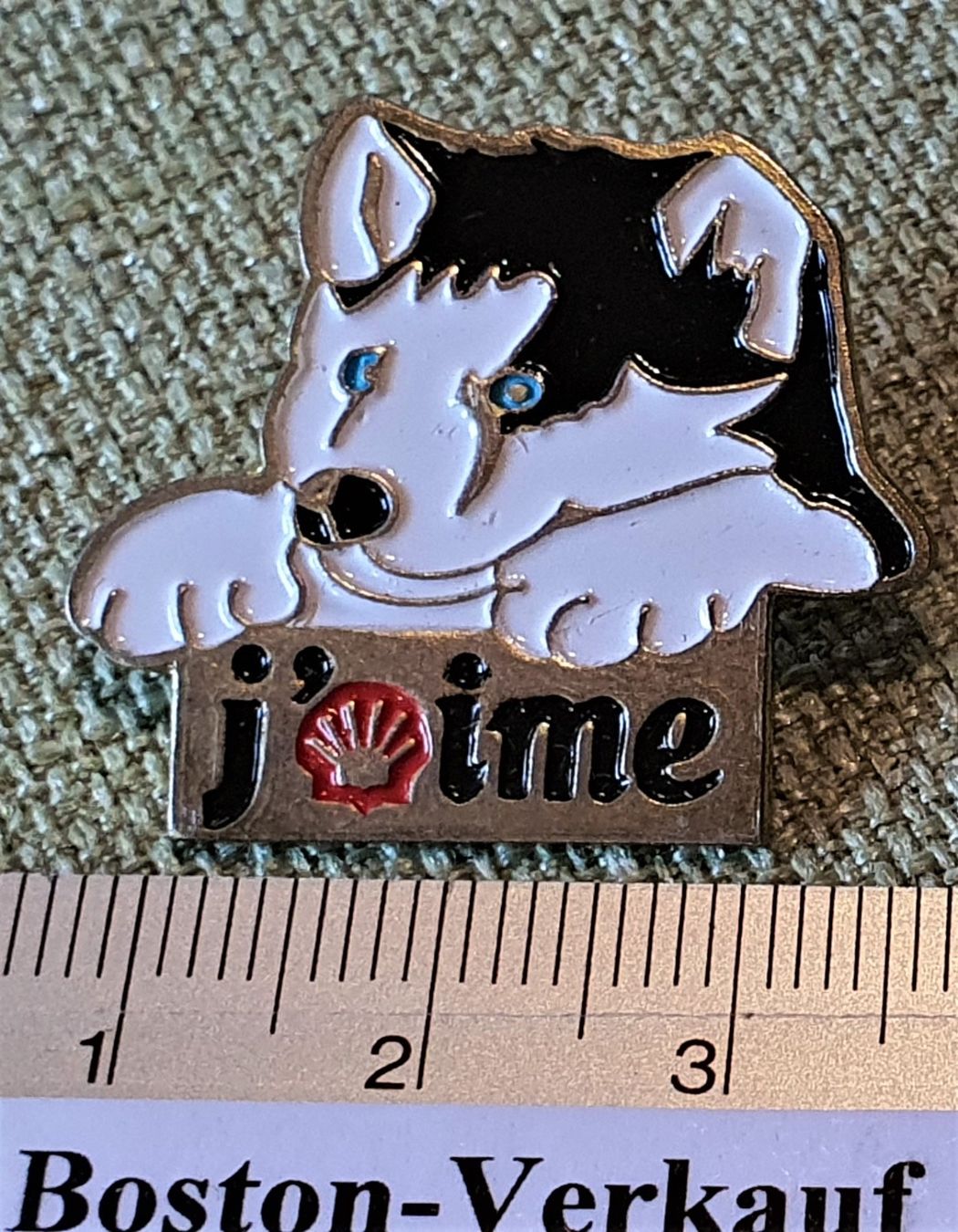 Placchette & Badge: D274 - Pin SHELL Hund Husky – Usato da Reinach BL venduto da Boston-Verkauf 1