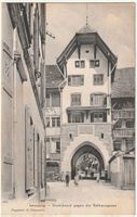 Foto-AK Lenzburg Durchgang gegen die Rathausgasse, animiert