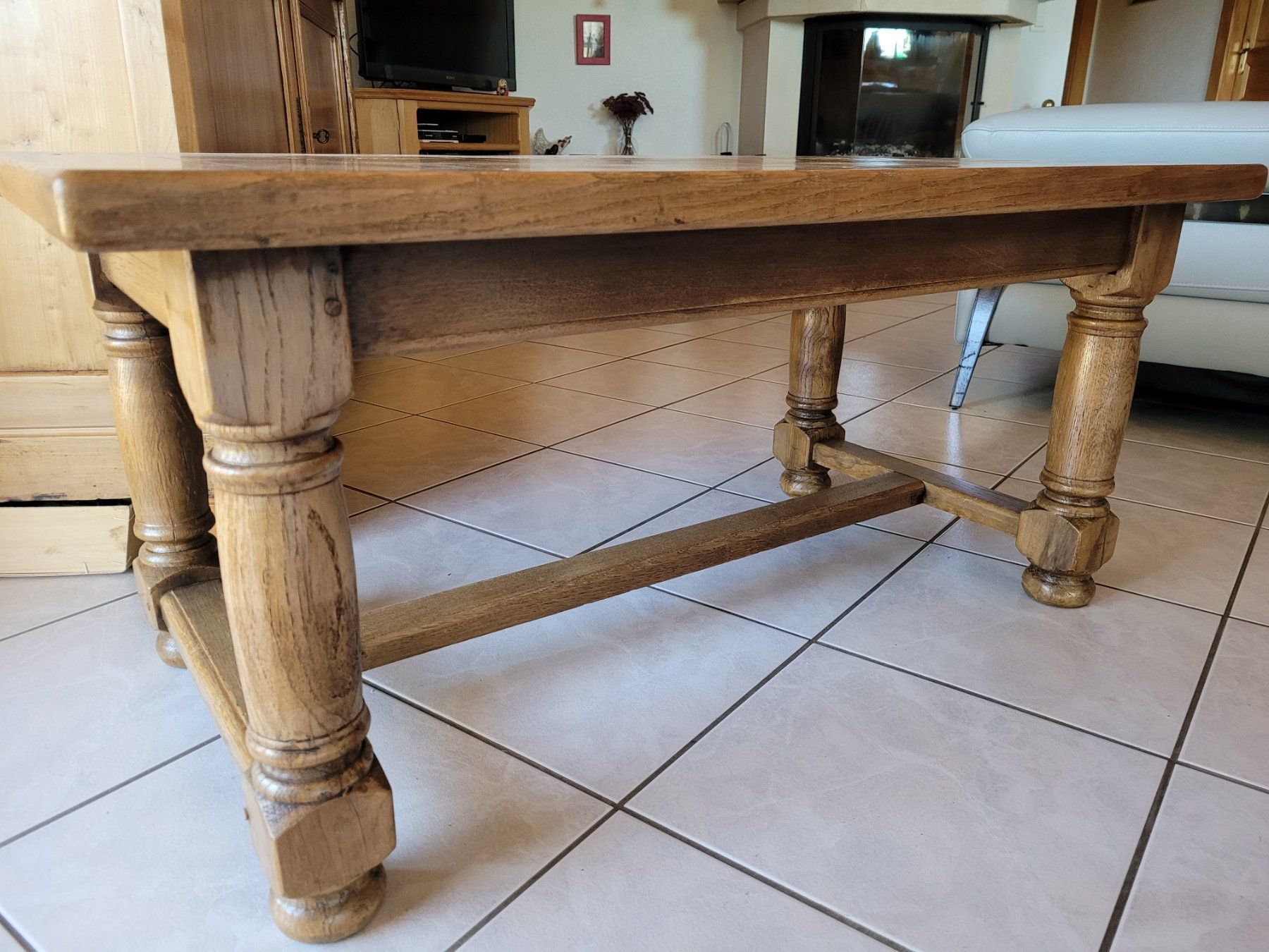 Tavoli: Table basse de salon en chêne massif – Usato da Rocourt venduto da PapyCH 2