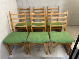 6x set dining chairs wood vintage MCM 70s🪑 Esszimmerstühle