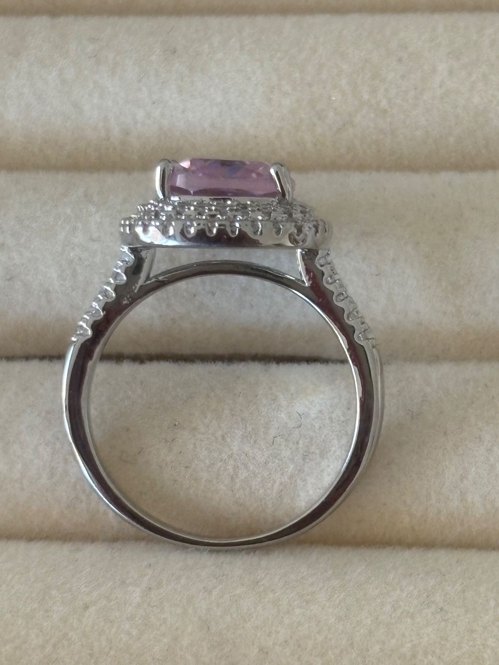 Ringe: Luxus Elegante Gr.18,5 / 8,5 Ring Farbe: Silber/Rosa – Neu (gemäss Beschreibung) aus Biel-Bienne von Roserosse13 2