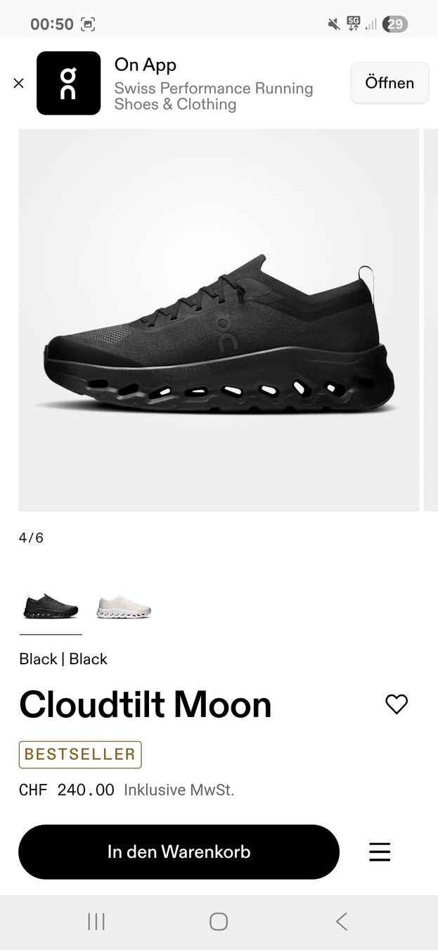 Scarpe da uomo: On Cloudtilt Moon komplett ungetragen – Nuovo e nell'imballaggio originale da Basel venduto da jul_9c5x