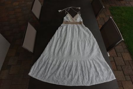 Langes Sommerkleid, Baumwolle, One-Size, ungetragen/neu!