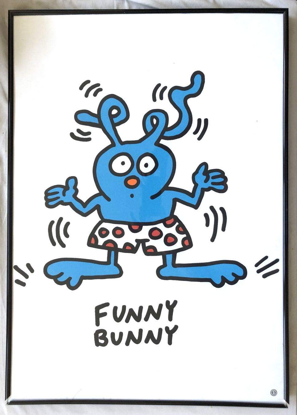 Grafica & Litografie: Keith Haring - Funny Bunny - Offset-Lithografie – Usato da Schaffhausen venduto da durruti