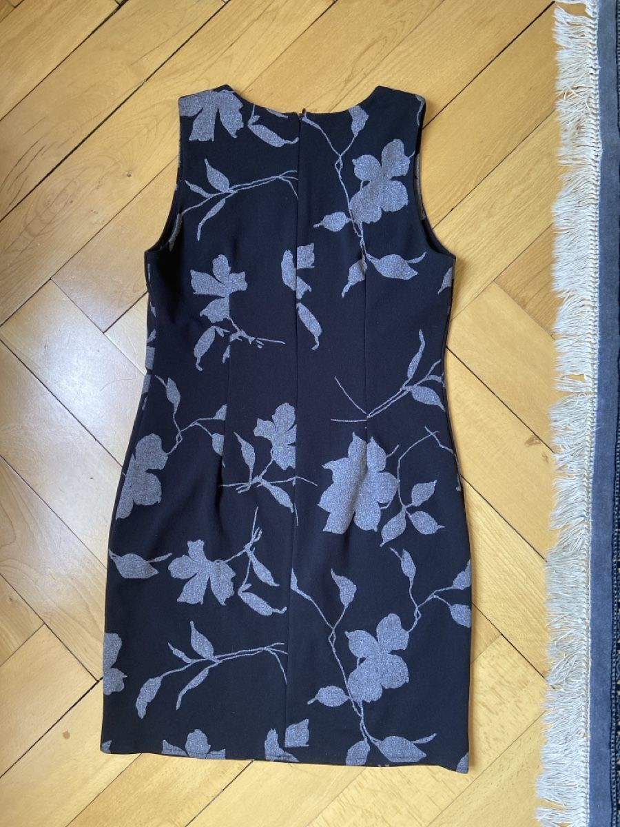 Kleider: Kleid elegant, schwarz, silber, grau, blumen – Gebraucht aus Basel von Erdbeer_maus 1