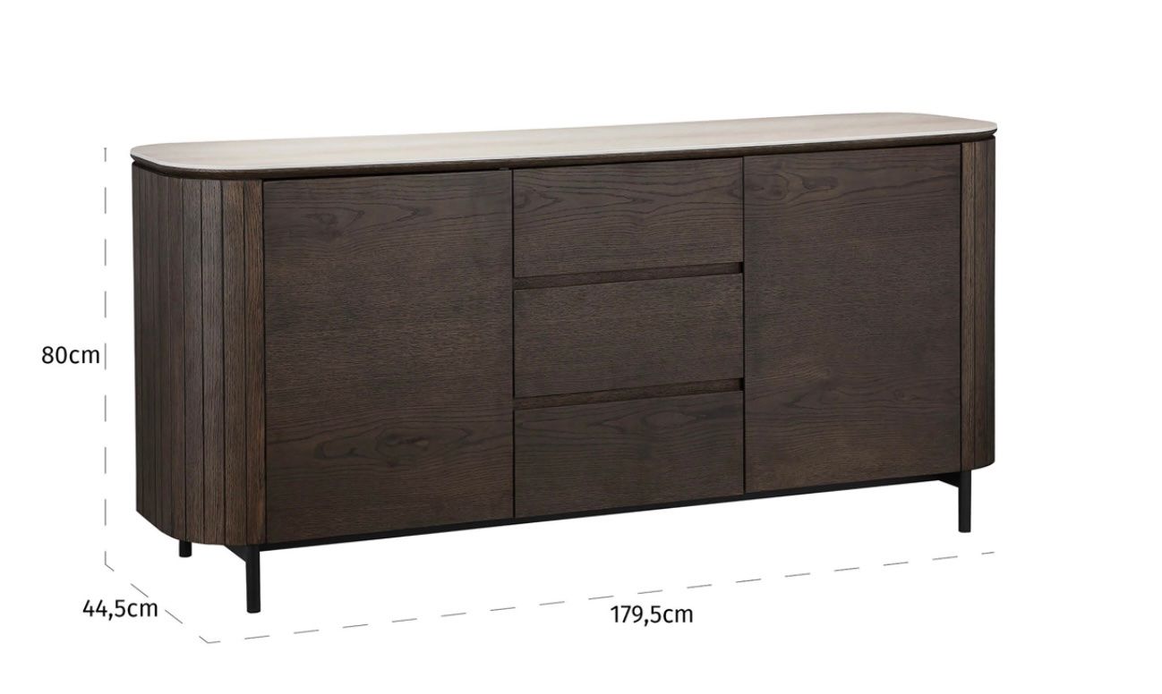 Cassettiere: RICHMOND INTERIORS** Sideboard Ritz brown – Nuovo e nell'imballaggio originale da Ruswil venduto da Miami-2026 4